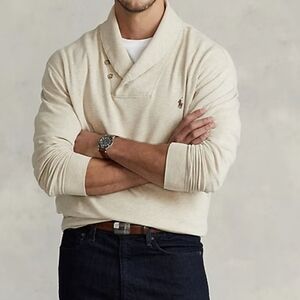 Polo Ralph Lauren Men's Luxury Jersey Shawl Pullover Size 2XB